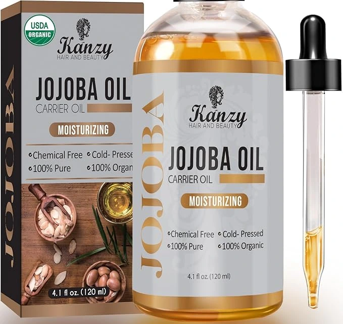 Presentación aceite de jojoba de la marca Kanzy